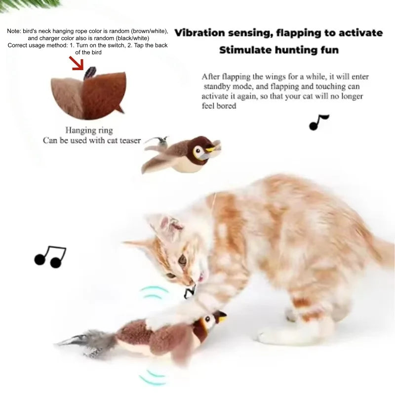 Fluttering Bird Buddy: The Perfect Playtime Toy for Your Cat