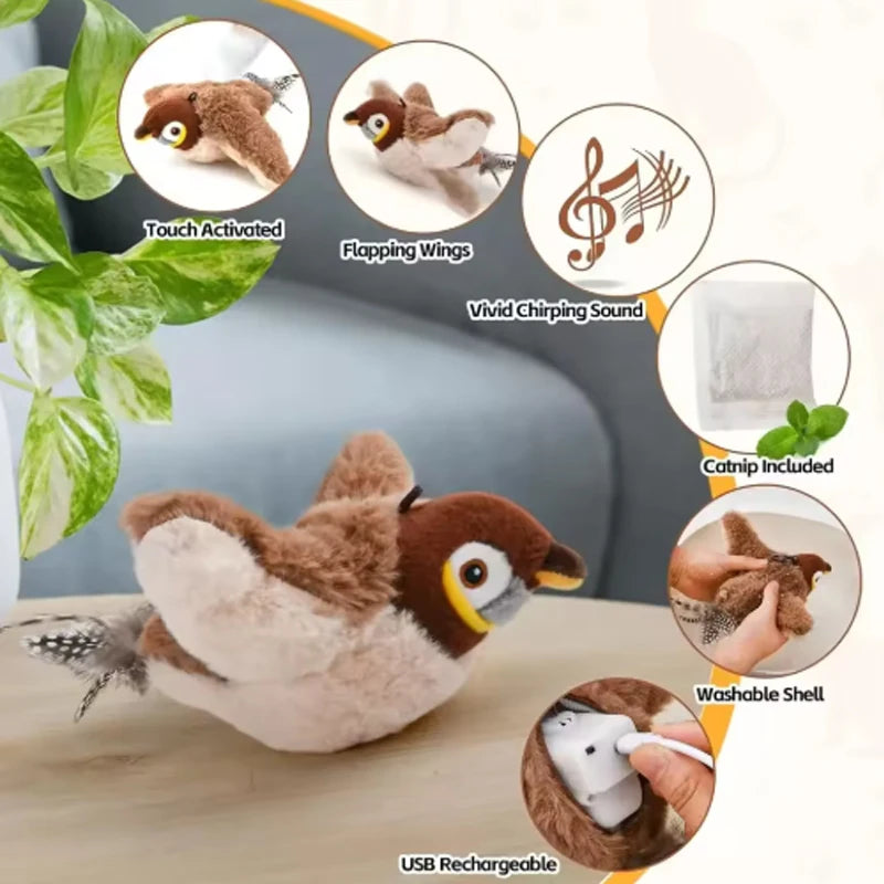 Fluttering Bird Buddy: The Perfect Playtime Toy for Your Cat